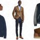 Leather Belt, $7 | Shawl-collar Sweater, $14 | Slim Fit Chinos, $21 | Leather-Sleeve Baseball Jacket, $56 | Suede High Tops, $28